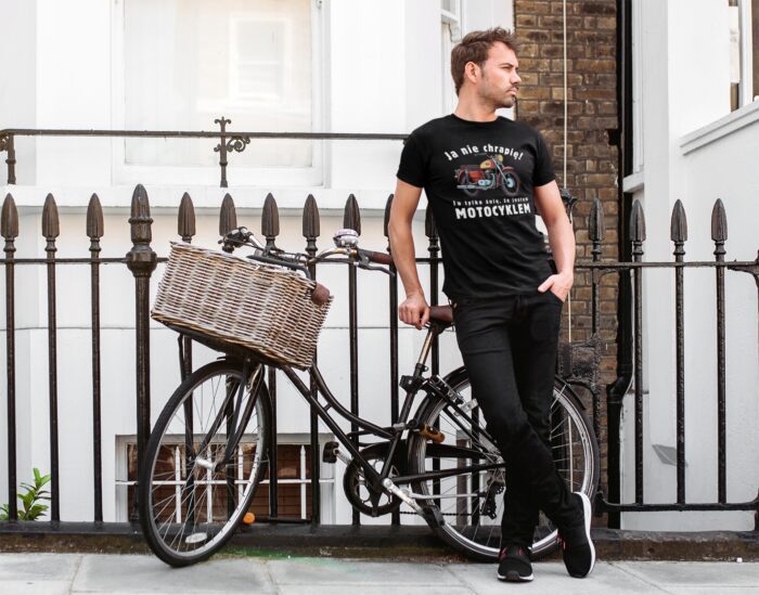Koszulka T-shirt dla MOTOCYKLISTY- koszulka z nadrukiem - obrazek 4