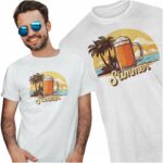 SUMMER BEER PIWO- koszulka z nadrukiem - obrazek 2
