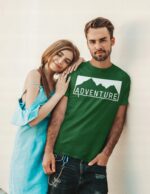T-shirt 3szt ZESTAW Koszulka męska wakacje 100% BAWEŁNA 3pak W GÓRY | S - obrazek 4