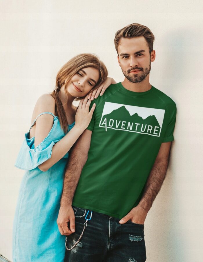 T-shirt 3szt ZESTAW Koszulka męska wakacje 100% BAWEŁNA 3pak W GÓRY | S - obrazek 4