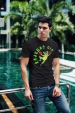 Koszulka T-SHIRT NA PREZENT z śmiesznym nadrukiem ŻAJEBAĆ CI? CZARNA - obrazek 4