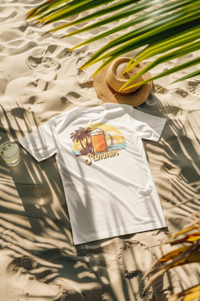 SUMMER BEER PIWO- koszulka z nadrukiem - obrazek 3