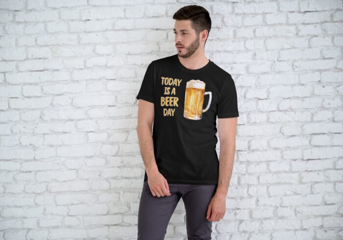 TODAY IS A BEER DAY- koszulka z nadrukiem - obrazek 3