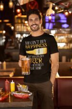 HAPPINESS BEER piwo- koszulka z nadrukiem - obrazek 3