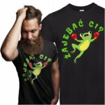 Koszulka T-SHIRT NA PREZENT z śmiesznym nadrukiem ŻAJEBAĆ CI? CZARNA - obrazek 2