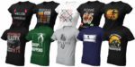 T-shirt 3szt ZESTAW Koszulka męska wakacje 100% BAWEŁNA 3pak W GÓRY | S - obrazek 9