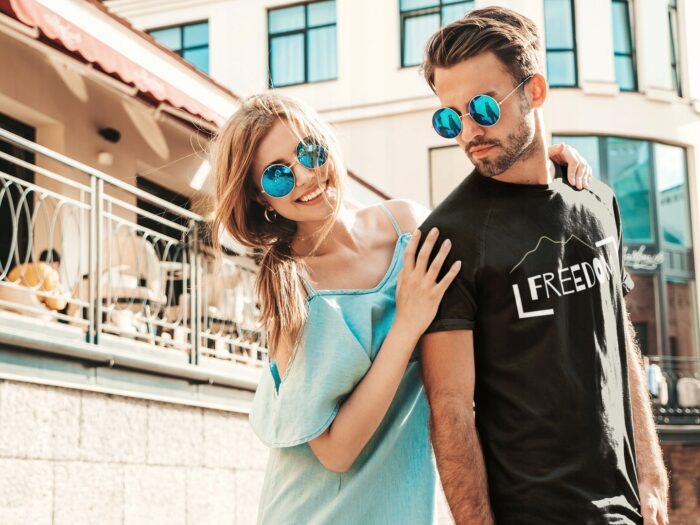 T-shirt 3szt ZESTAW Koszulka męska wakacje 100% BAWEŁNA 3pak W GÓRY | S - obrazek 5