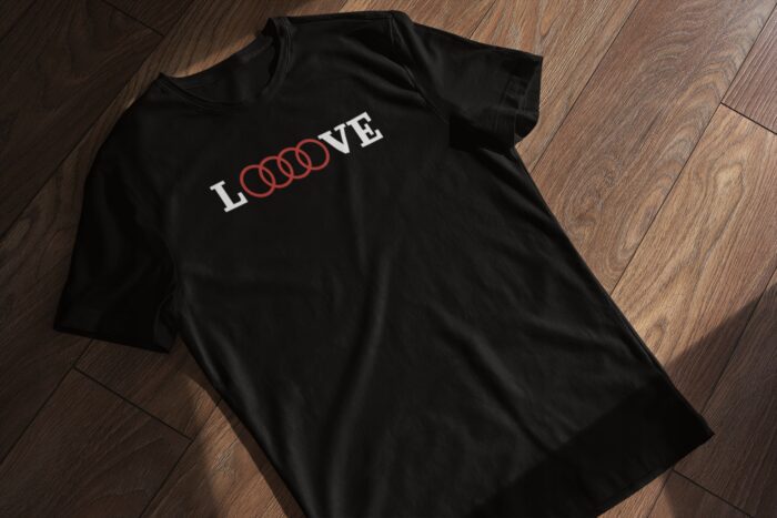 LOVE AUDI- koszulka z nadrukiem - obrazek 3