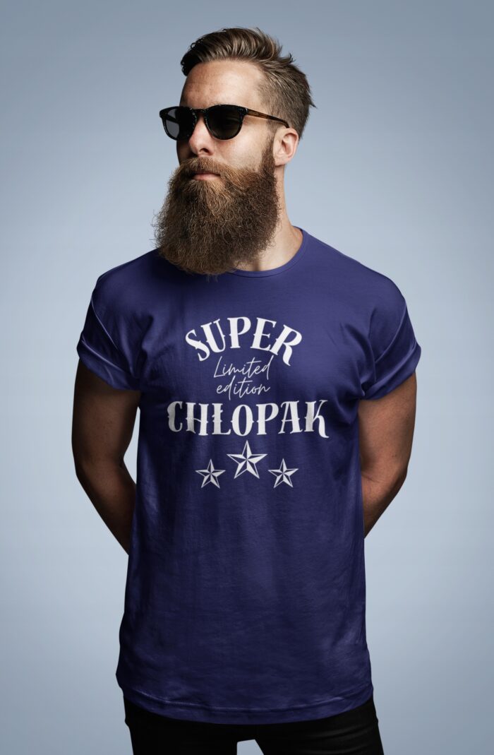 SUPER CHŁOPAK- koszulka z nadrukiem - obrazek 3