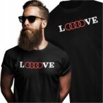 LOVE AUDI- koszulka z nadrukiem - obrazek 2