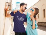 T-shirt 3szt ZESTAW Koszulka męska wakacje 100% BAWEŁNA 3pak W GÓRY | S - obrazek 2