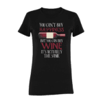 HAPPINESS WINE wino- koszulka z nadrukiem