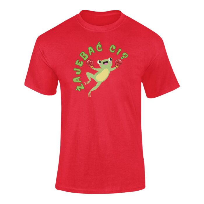 Koszulka T-SHIRT NA PREZENT z śmiesznym nadrukiem ŻAJEBAĆ CI? CZARNA - obrazek 10