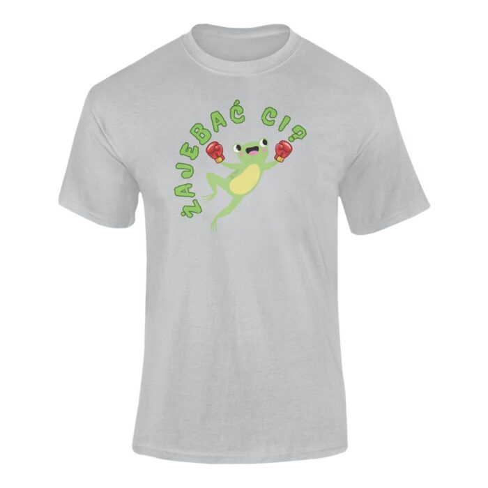 Koszulka T-SHIRT NA PREZENT z śmiesznym nadrukiem ŻAJEBAĆ CI? CZARNA - obrazek 7