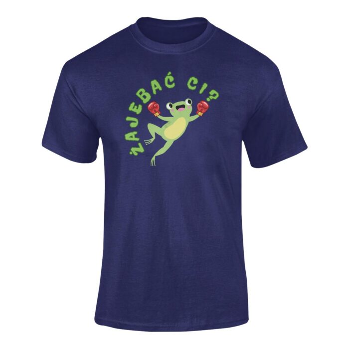 Koszulka T-SHIRT NA PREZENT z śmiesznym nadrukiem ŻAJEBAĆ CI? CZARNA - obrazek 8