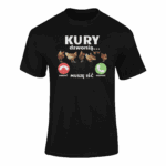 Koszulka T-shirt KURY DZWONIĄ- koszulka z nadrukiem