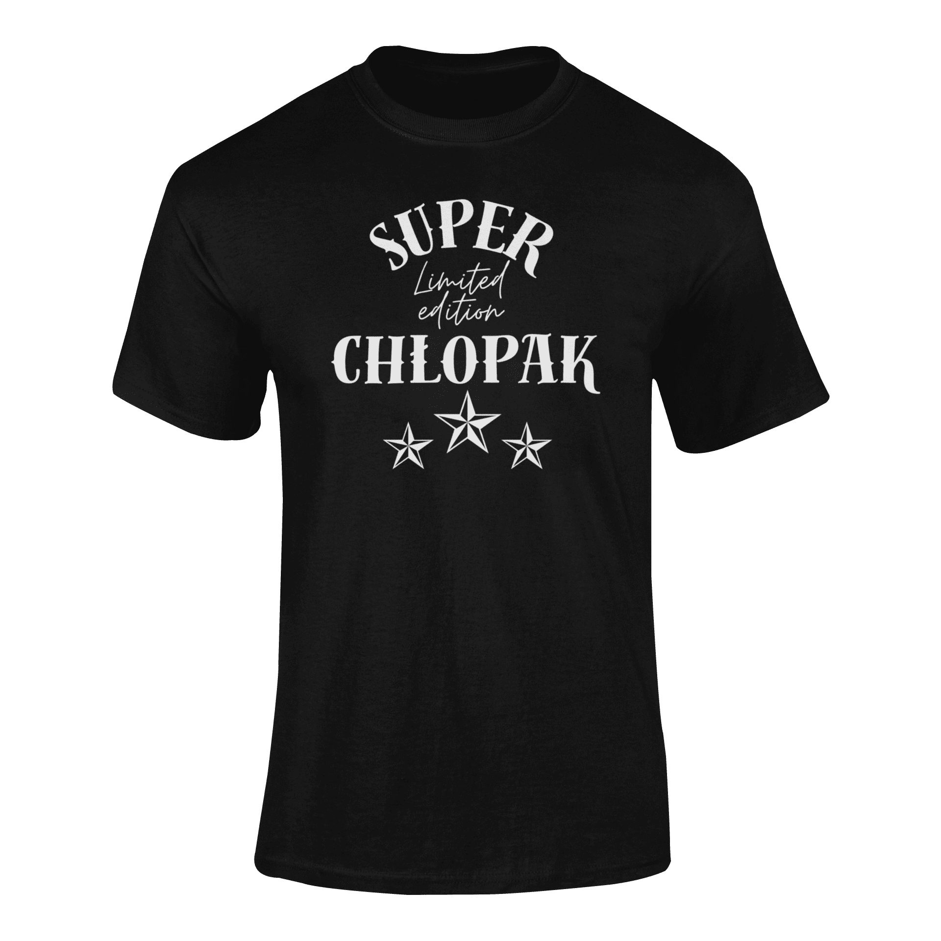 mockup-of-a-ghosted-t-shirt-against-a-customizable-background-41343-r-el2 (55) SUPER CHŁOPAK- koszulka z nadrukiem - obrazek 1