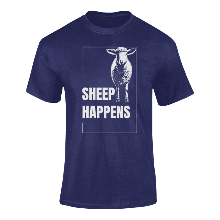SHEEP HAPPENS- koszulka z nadrukiem - obrazek 6