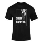 SHEEP HAPPENS- koszulka z nadrukiem