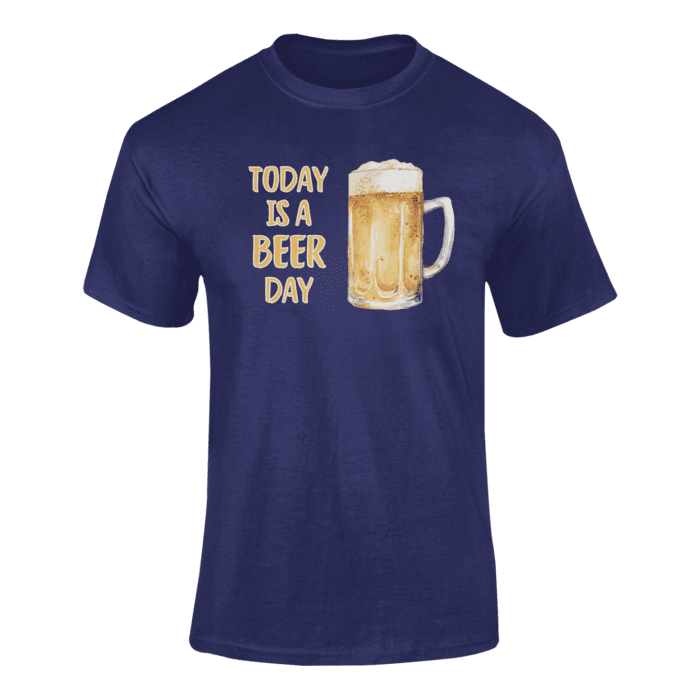 TODAY IS A BEER DAY- koszulka z nadrukiem - obrazek 6