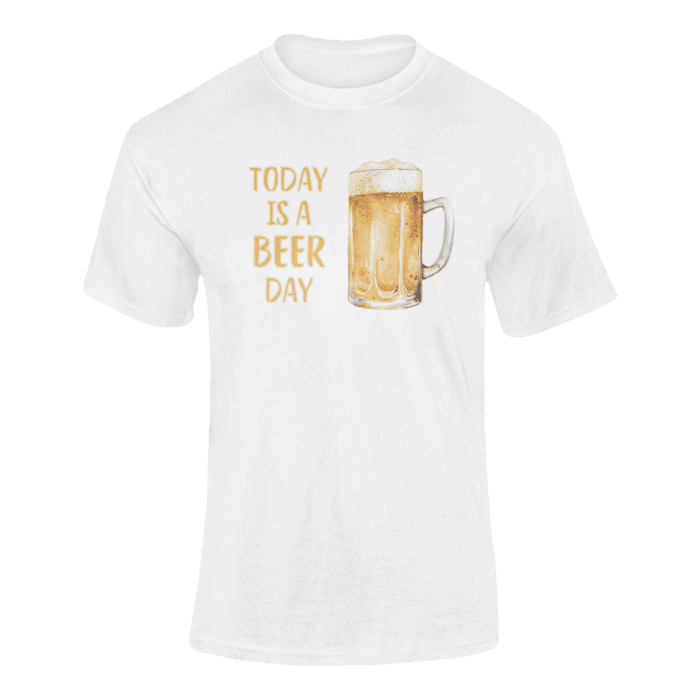 TODAY IS A BEER DAY- koszulka z nadrukiem - obrazek 5