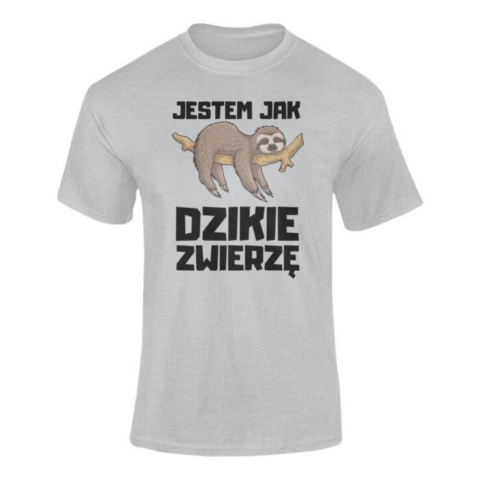 JESTEM JAK DZIKIE ZWIERZĘ- koszulka z nadrukiem - obrazek 7