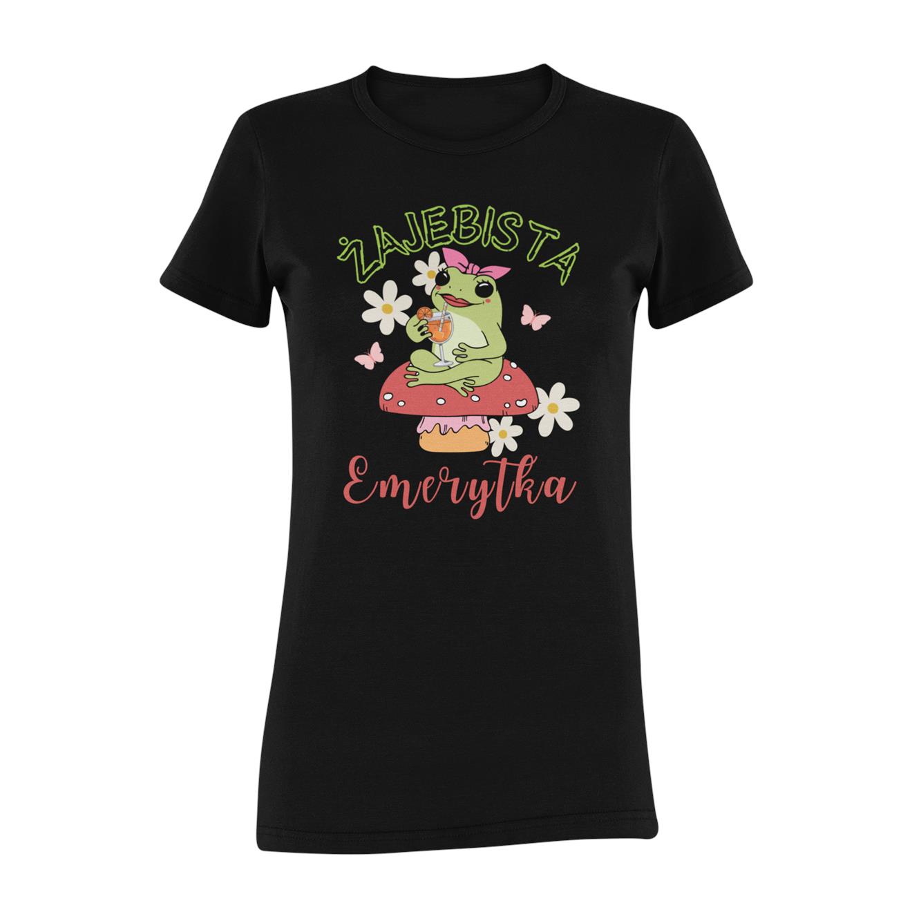 ghosted-mockup-featuring-a-long-women-s-t-shirt-42396-r-el2 (33) ŻAJEBISTA EMERYTKA- koszulka z nadrukiem - obrazek 1
