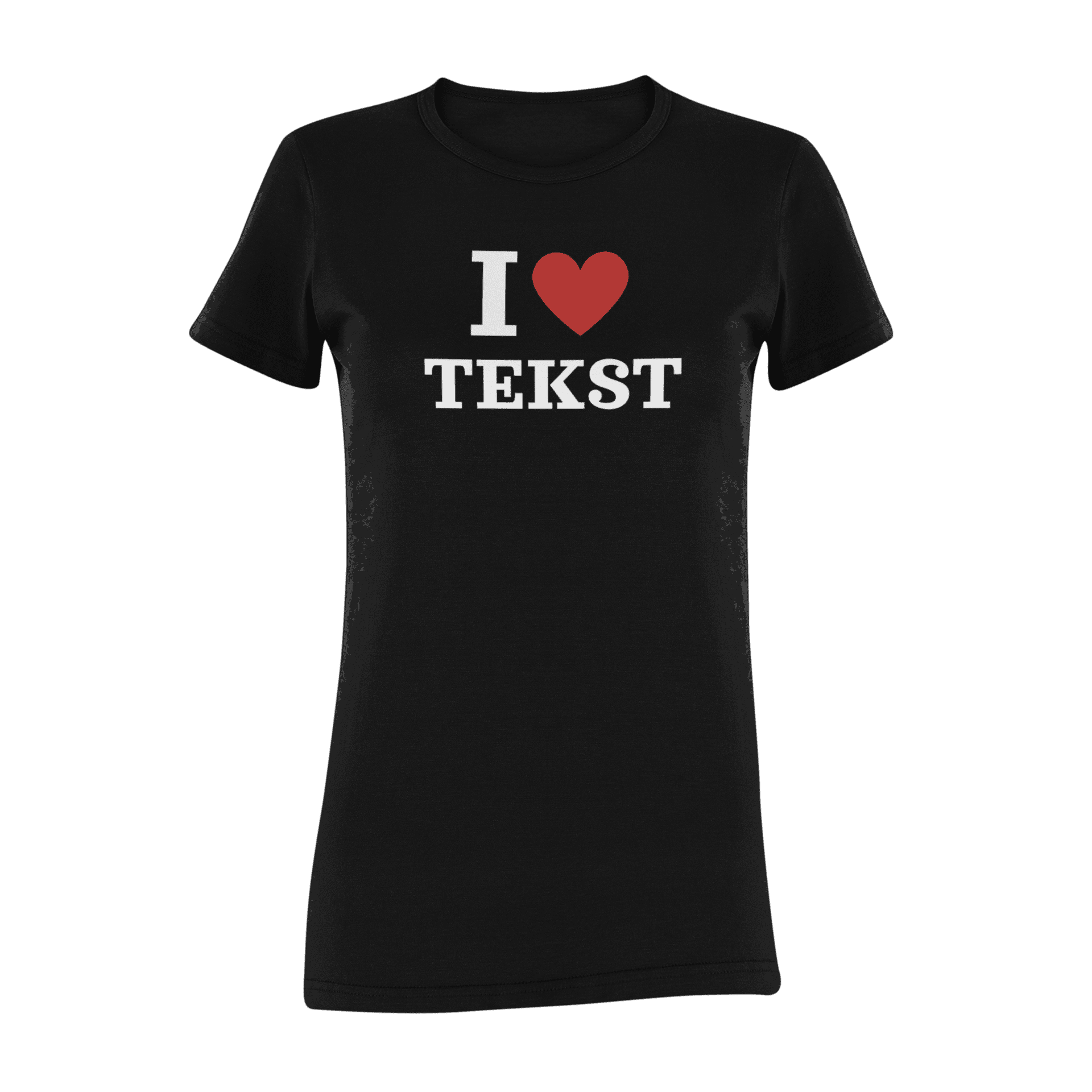 ghosted-mockup-featuring-a-long-women-s-t-shirt-42396-r-el2 (45) I LOVE+ TWÓJ TEKST- koszulka z nadrukiem - obrazek 1