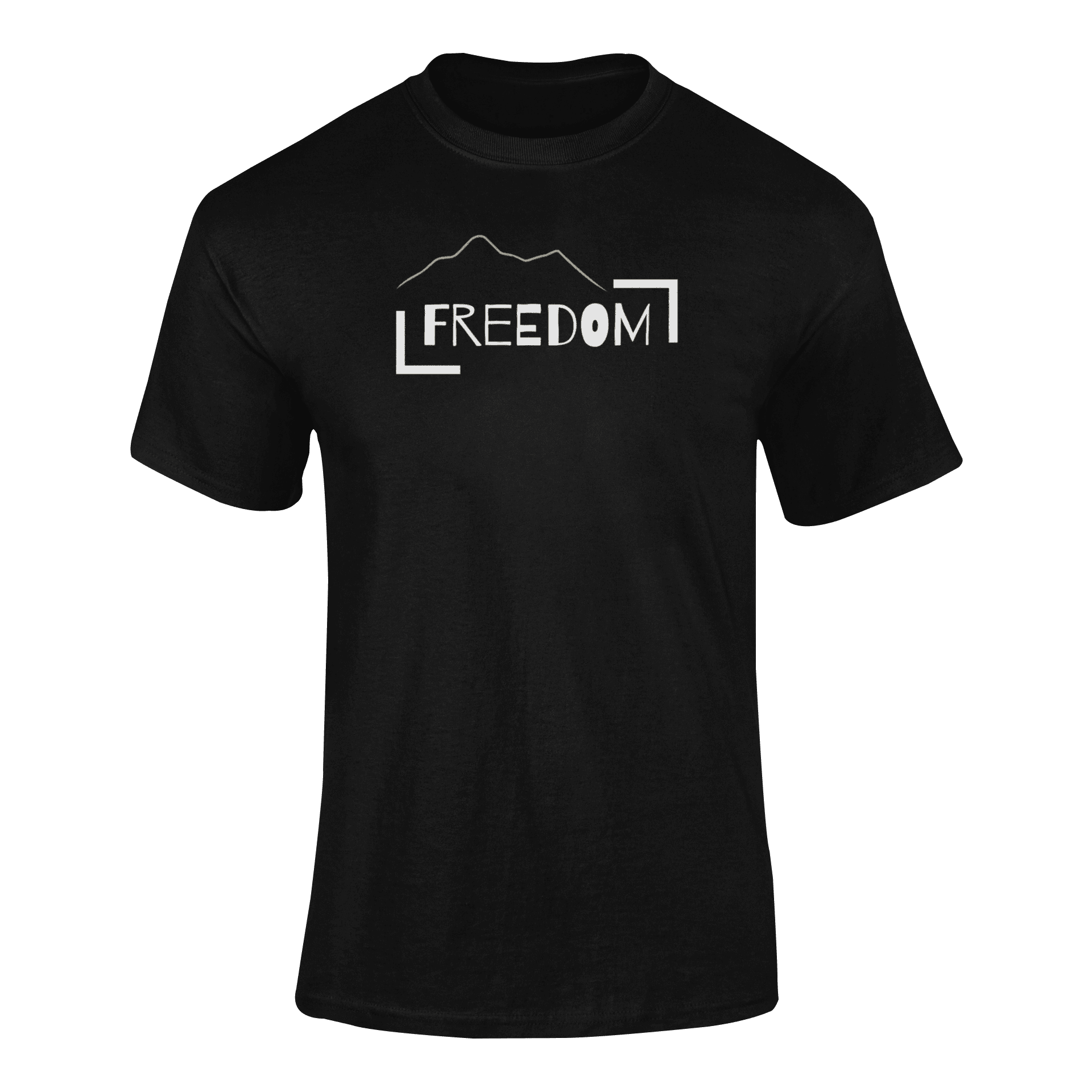 mockup-of-a-ghosted-t-shirt-against-a-customizable-background-41343-r-el2 (51) FREEDOM- koszulka z nadrukiem - obrazek 1
