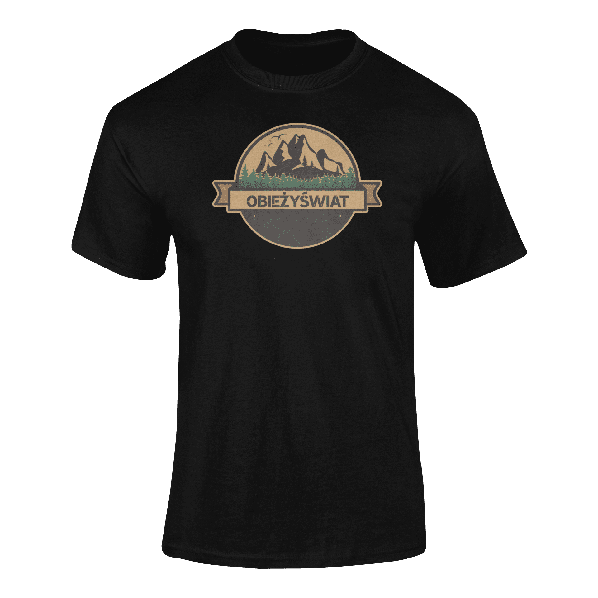 mockup-of-a-ghosted-t-shirt-against-a-customizable-background-41343-r-el2 (92) OBIEŻYŚWIAT- koszulka z nadrukiem - obrazek 1