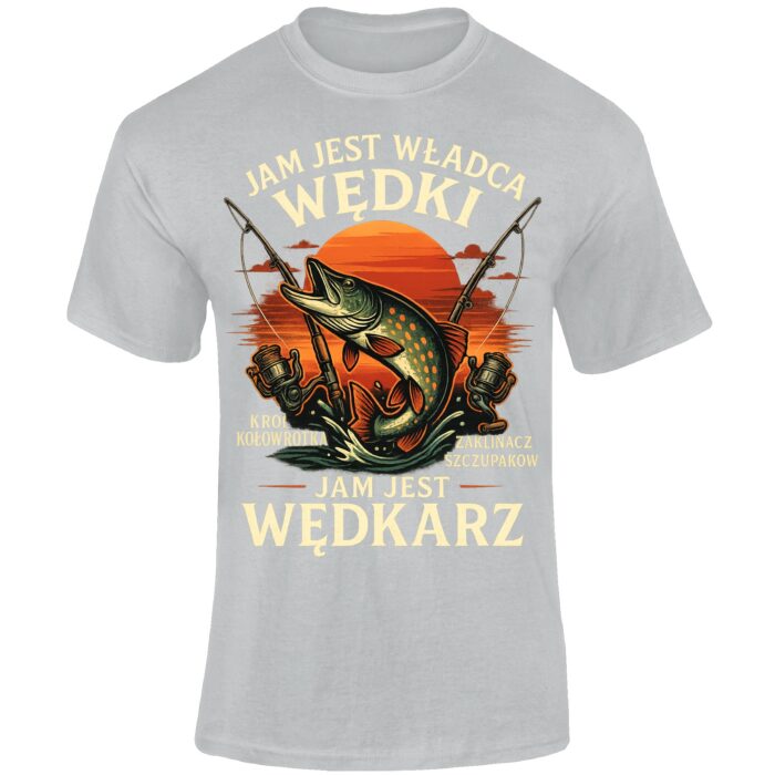 JAM JEST WĘDKARZ - koszulka z nadrukiem - obrazek 5