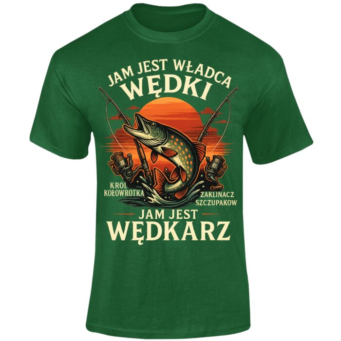 JAM JEST WĘDKARZ - koszulka z nadrukiem - obrazek 6