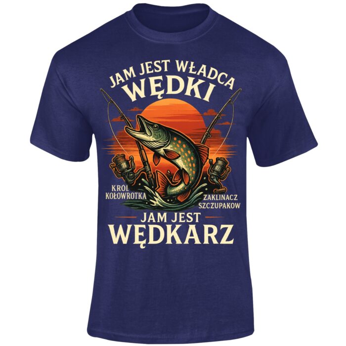 JAM JEST WĘDKARZ - koszulka z nadrukiem - obrazek 4