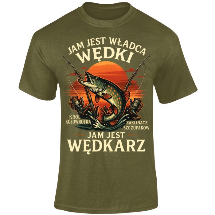 JAM JEST WĘDKARZ - koszulka z nadrukiem - obrazek 3