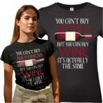 HAPPINESS WINE wino- koszulka z nadrukiem - obrazek 2